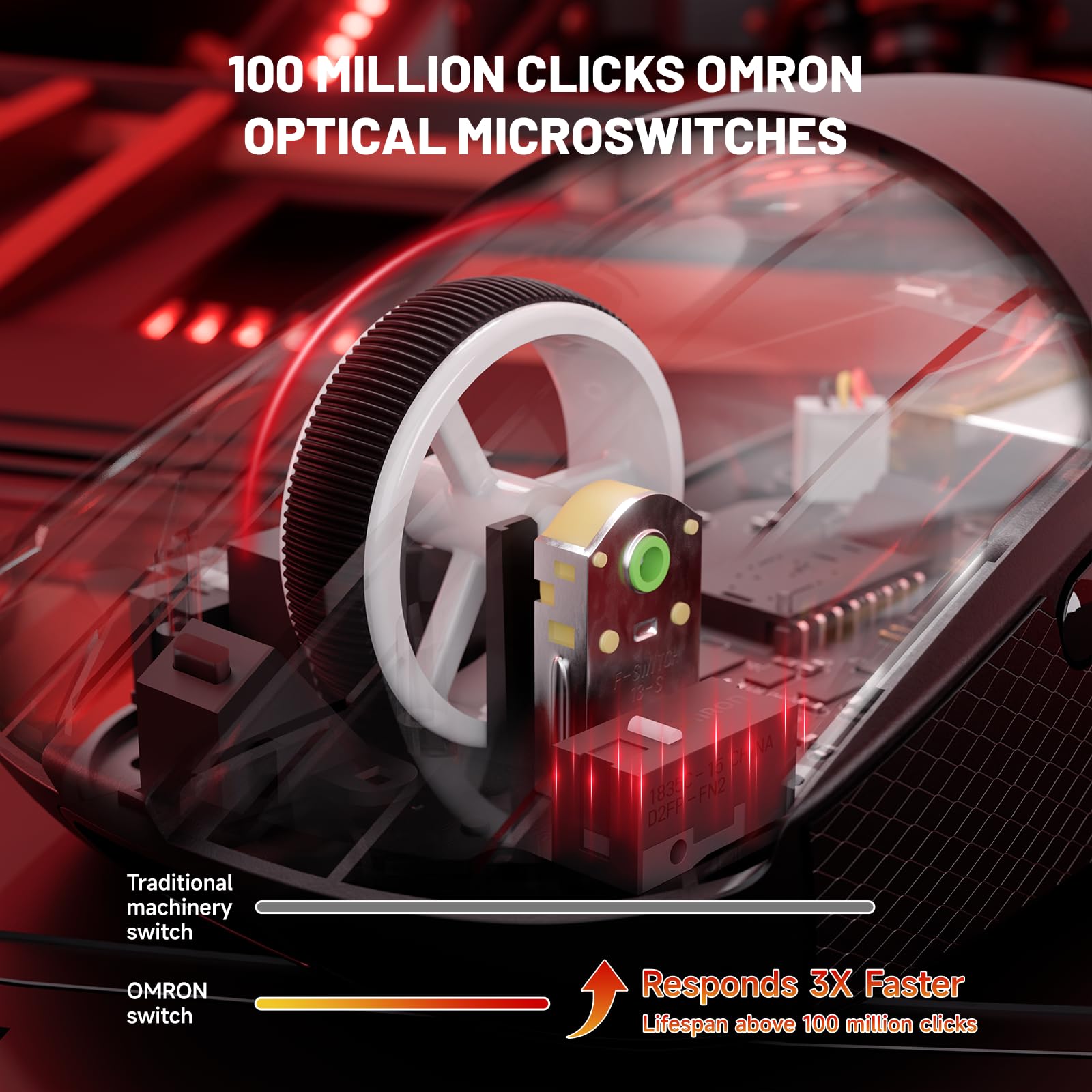 ATTACK SHARK X8 Wireless Gaming Mouse White