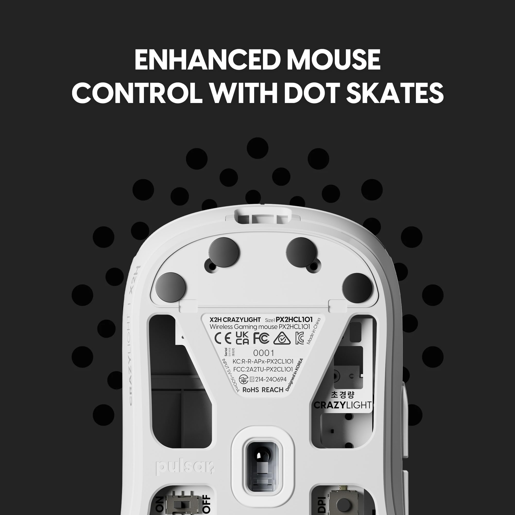 Pulsar X2N Crazylight Wireless Gaming Mouse White