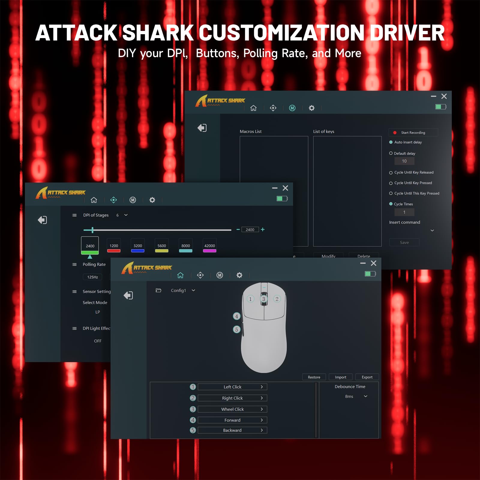 ATTACK SHARK X8 Ultimate Wireless Gaming Mouse