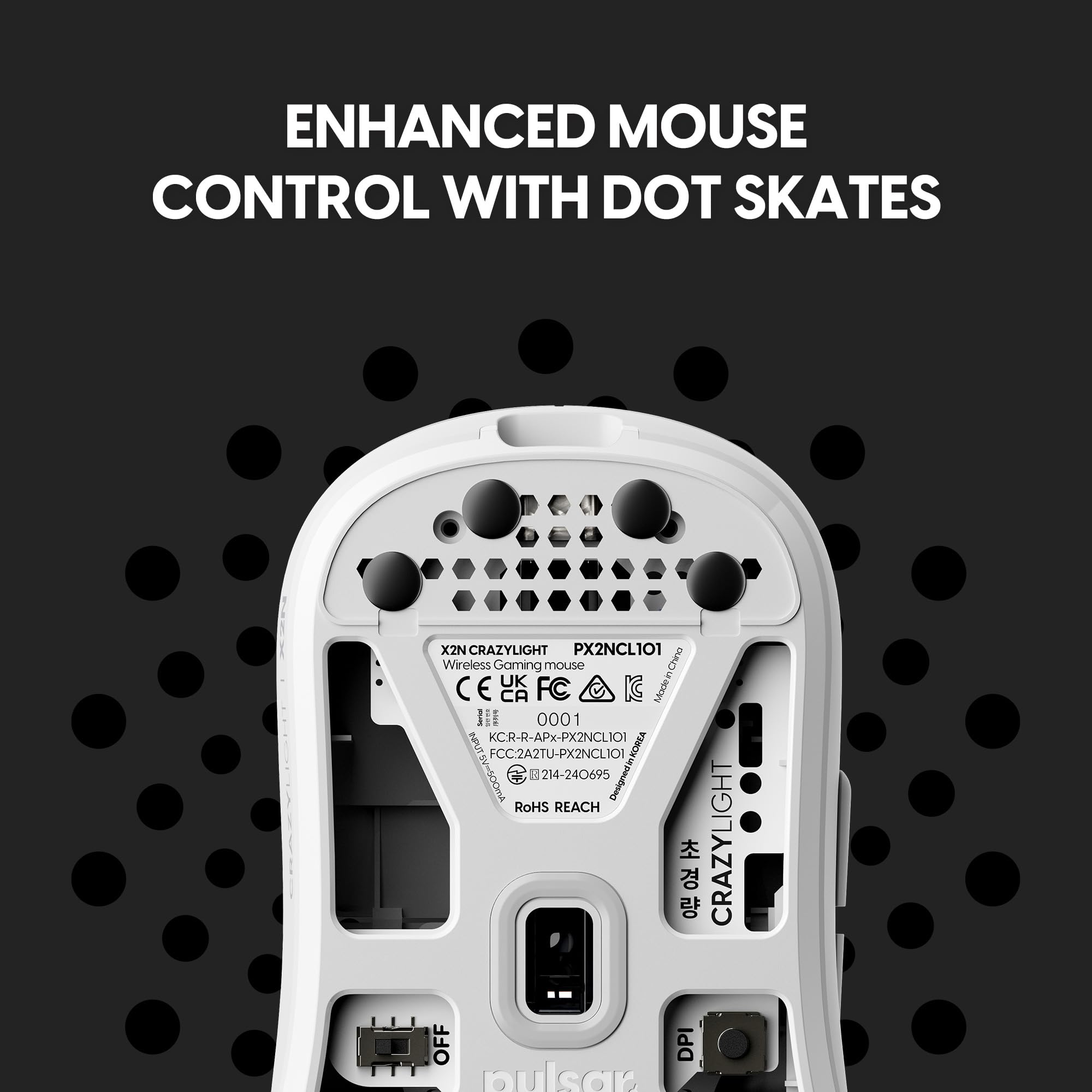 Pulsar X2N Crazylight Wireless Gaming Mouse White