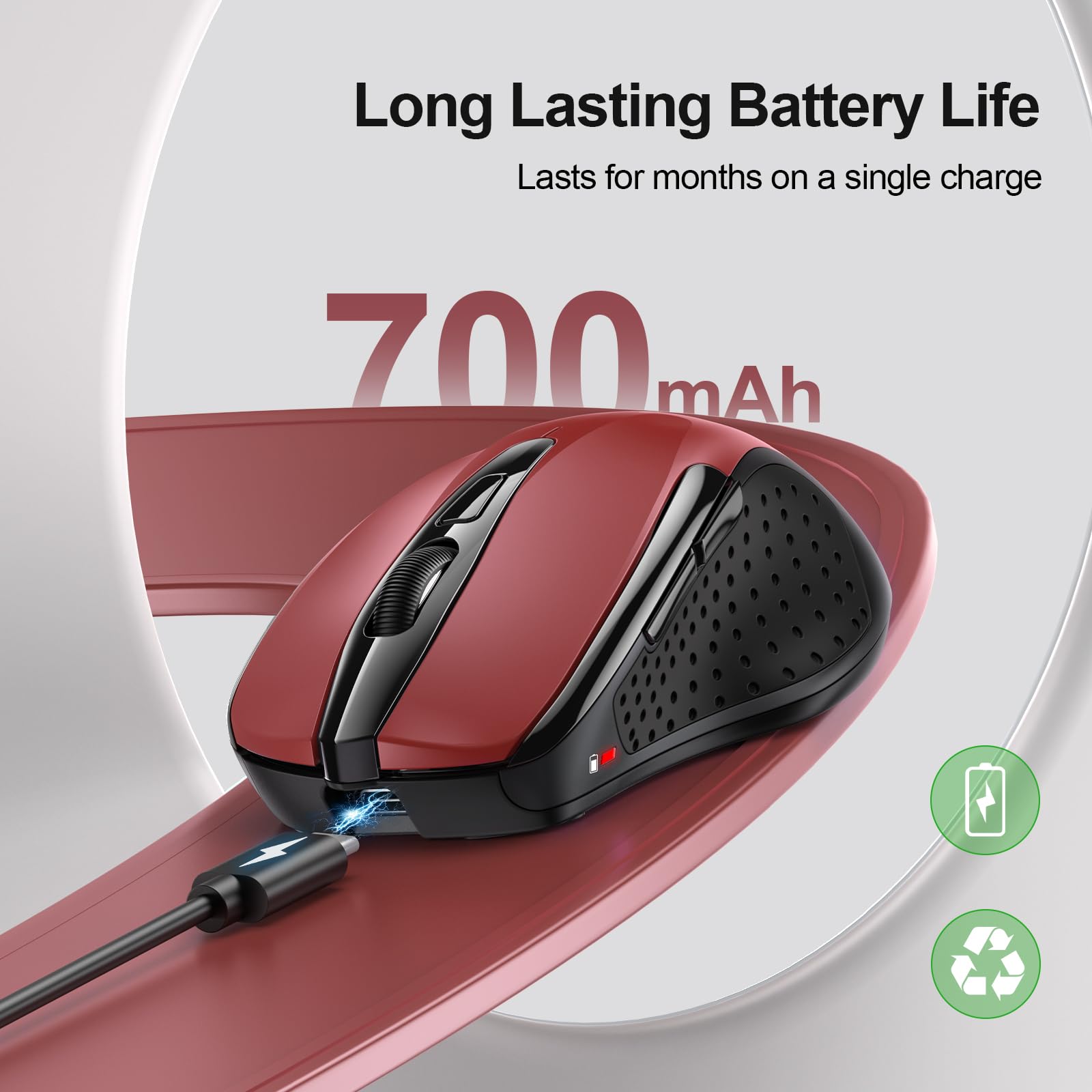 TECKNET Wireless Bluetooth Mouse Green