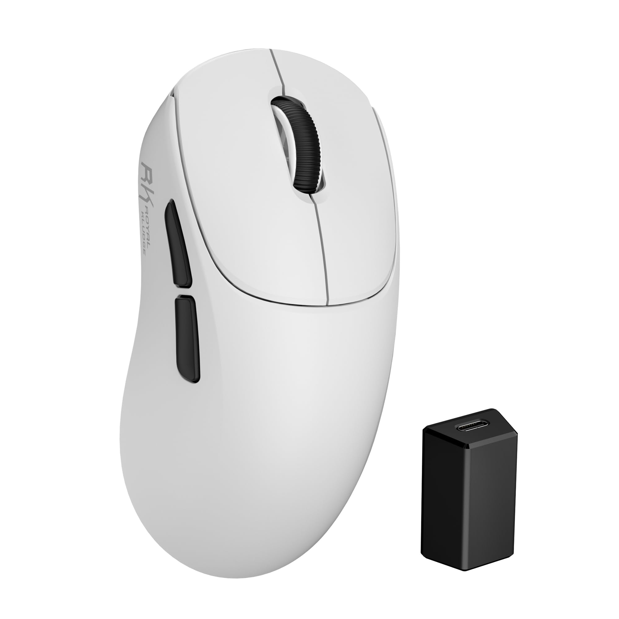 RK ROYAL KLUDGE MG5 8K Wireless Gaming Mouse, 42K DPI PAW3950 Sensor, 54g Lightweight Ergonomic Mouse, Dual 8000Hz Polling Rate, Tri-Mode 2.4G/BT/USB-C, Programmable Web Drive for PC Win/Mac
