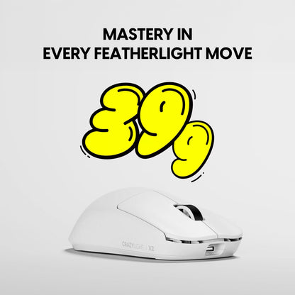 Pulsar X2N Crazylight Wireless Gaming Mouse White