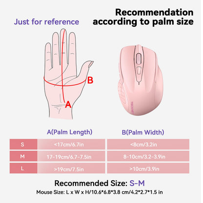 TECKNET Wireless Bluetooth Mouse Green