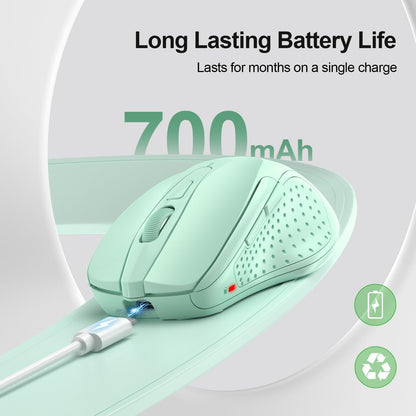 TECKNET Wireless Bluetooth Mouse Green