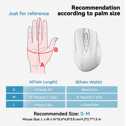 TECKNET Wireless Bluetooth Mouse Green