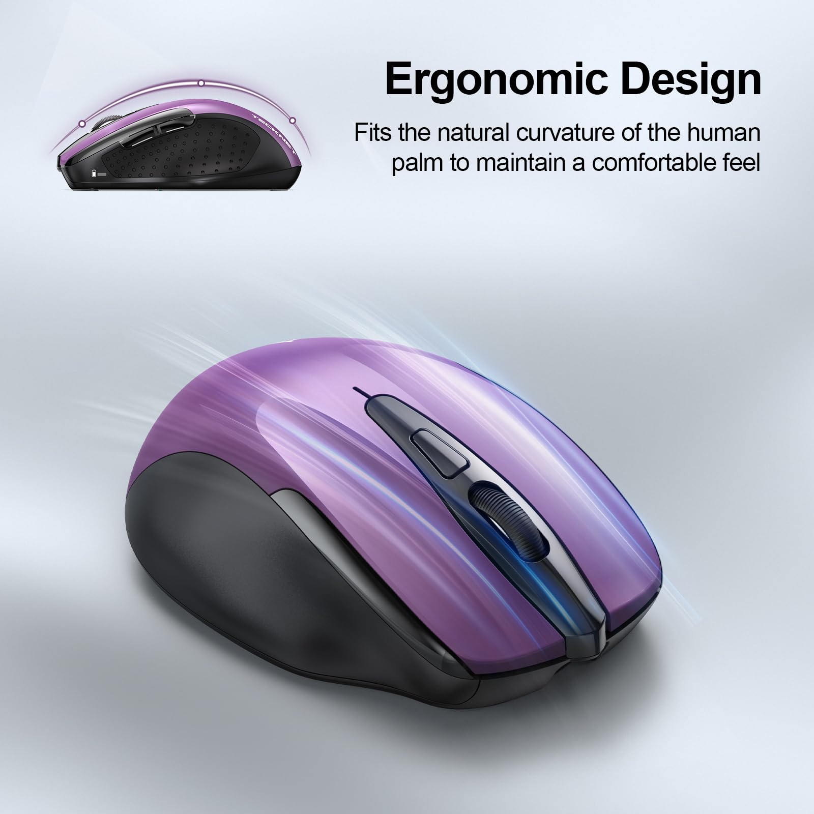 TECKNET Wireless Bluetooth Mouse Green