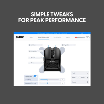 Pulsar X2N Crazylight Wireless Gaming Mouse Black