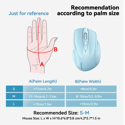 TECKNET Wireless Bluetooth Mouse Green