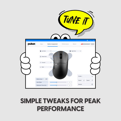 Pulsar X2N Crazylight Wireless Gaming Mouse White