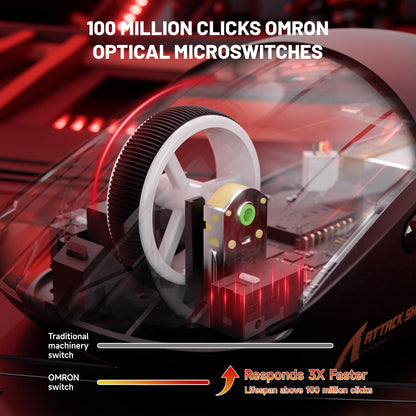 ATTACK SHARK X8 Ultimate Wireless Gaming Mouse