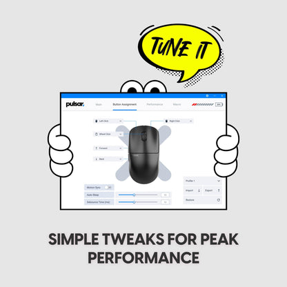 Pulsar X2N Crazylight Wireless Gaming Mouse Black