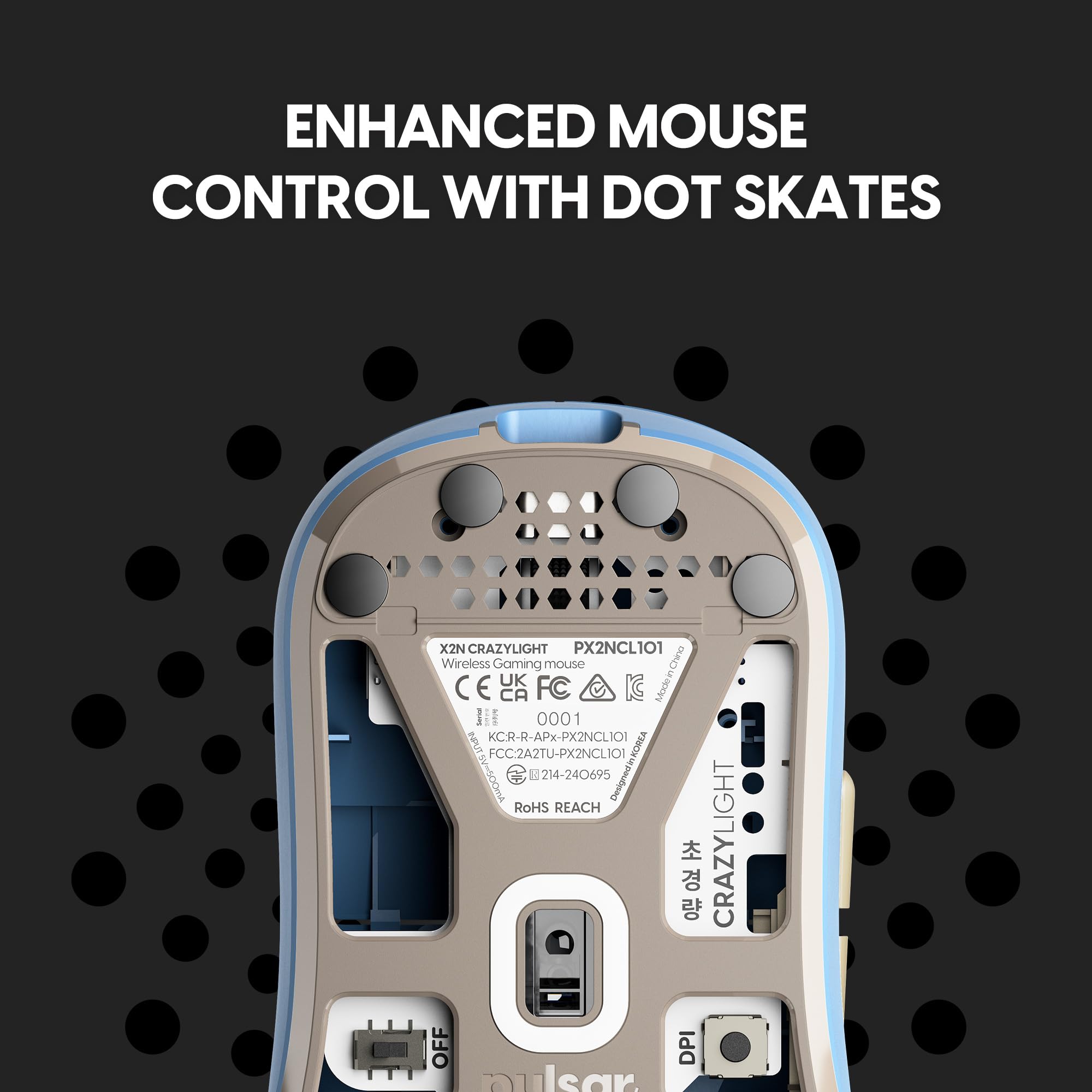 Pulsar X2N Crazylight Wireless Gaming Mouse White