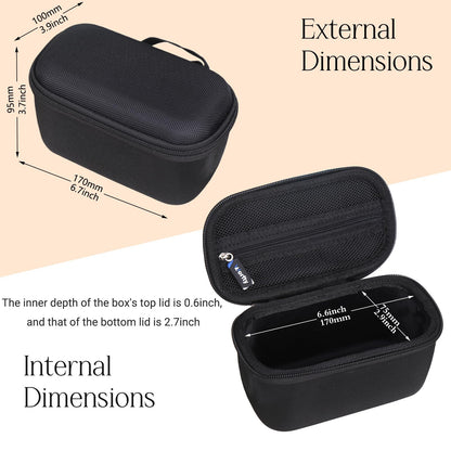 worfty Travel Case for ProtoArc EM11 Mouse Black