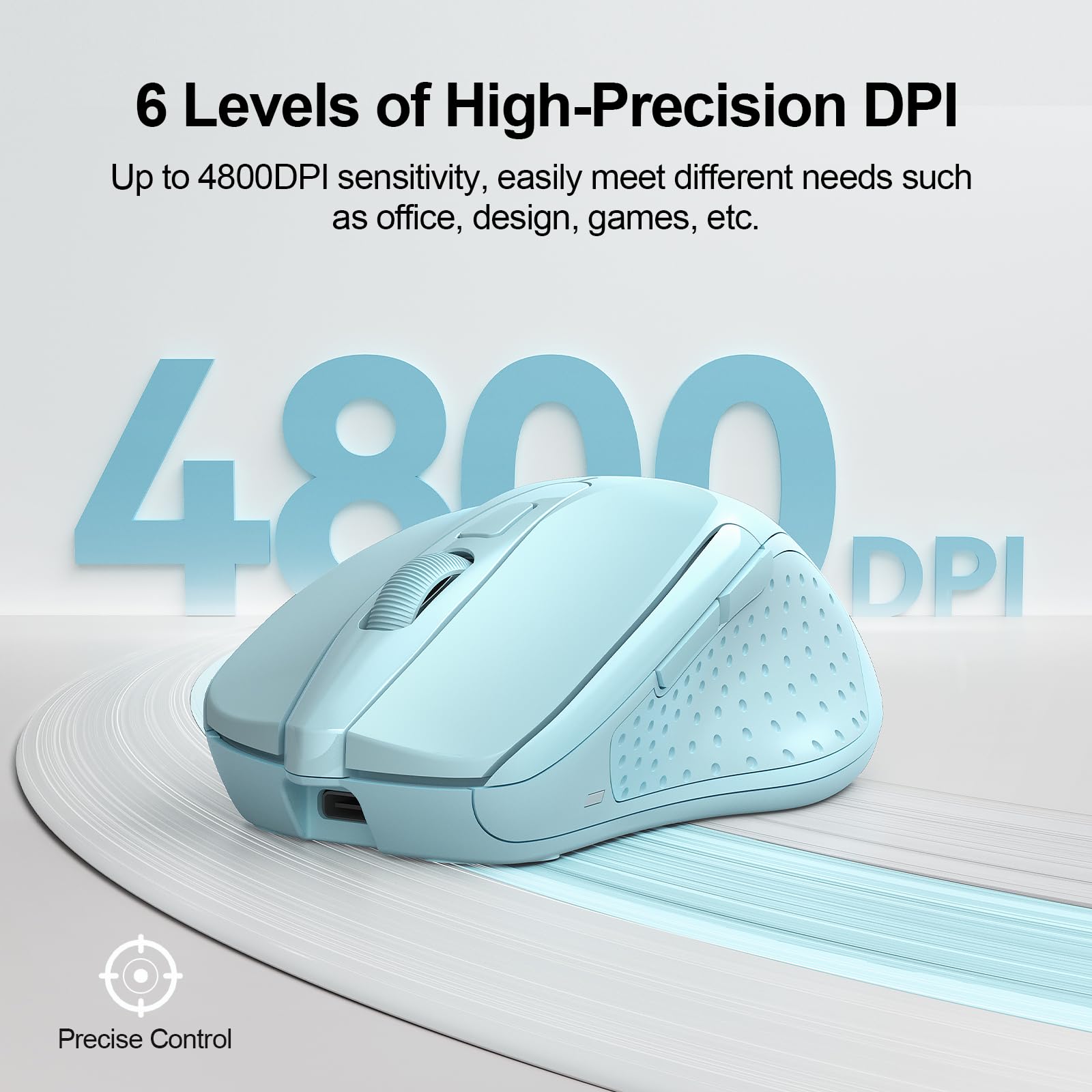 TECKNET Wireless Bluetooth Mouse Green