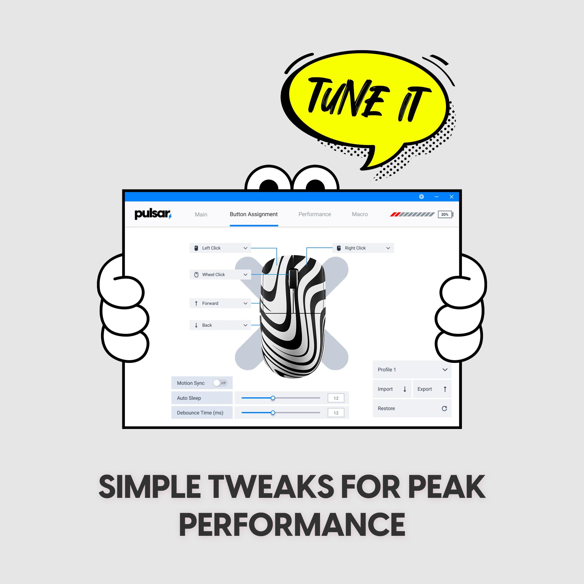 Pulsar X2N Crazylight Wireless Gaming Mouse Black