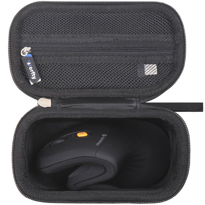 worfty Case for ProtoArc Ergonomic Mouse, Travel Carrying Case Compatible with ProtoArc EM11 NL Bluetooth Rechargeable Wireless Vertical Mouse (Full Black)