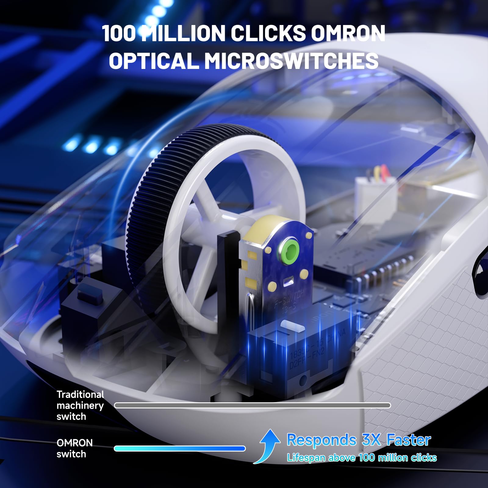 ATTACK SHARK X8 Wireless Gaming Mouse White