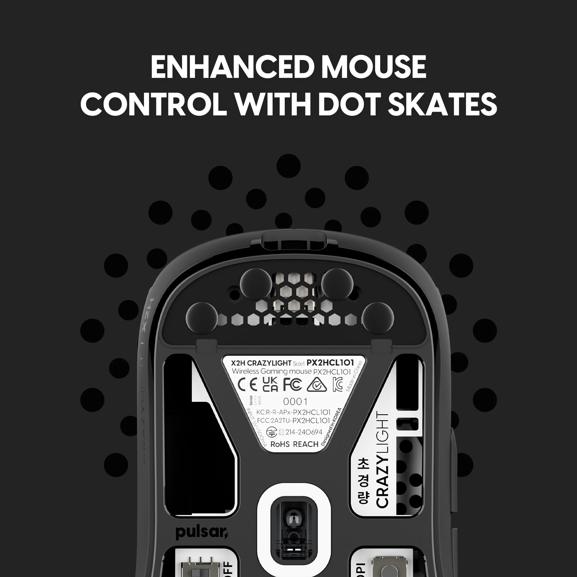 Pulsar X2N Crazylight Wireless Gaming Mouse Black