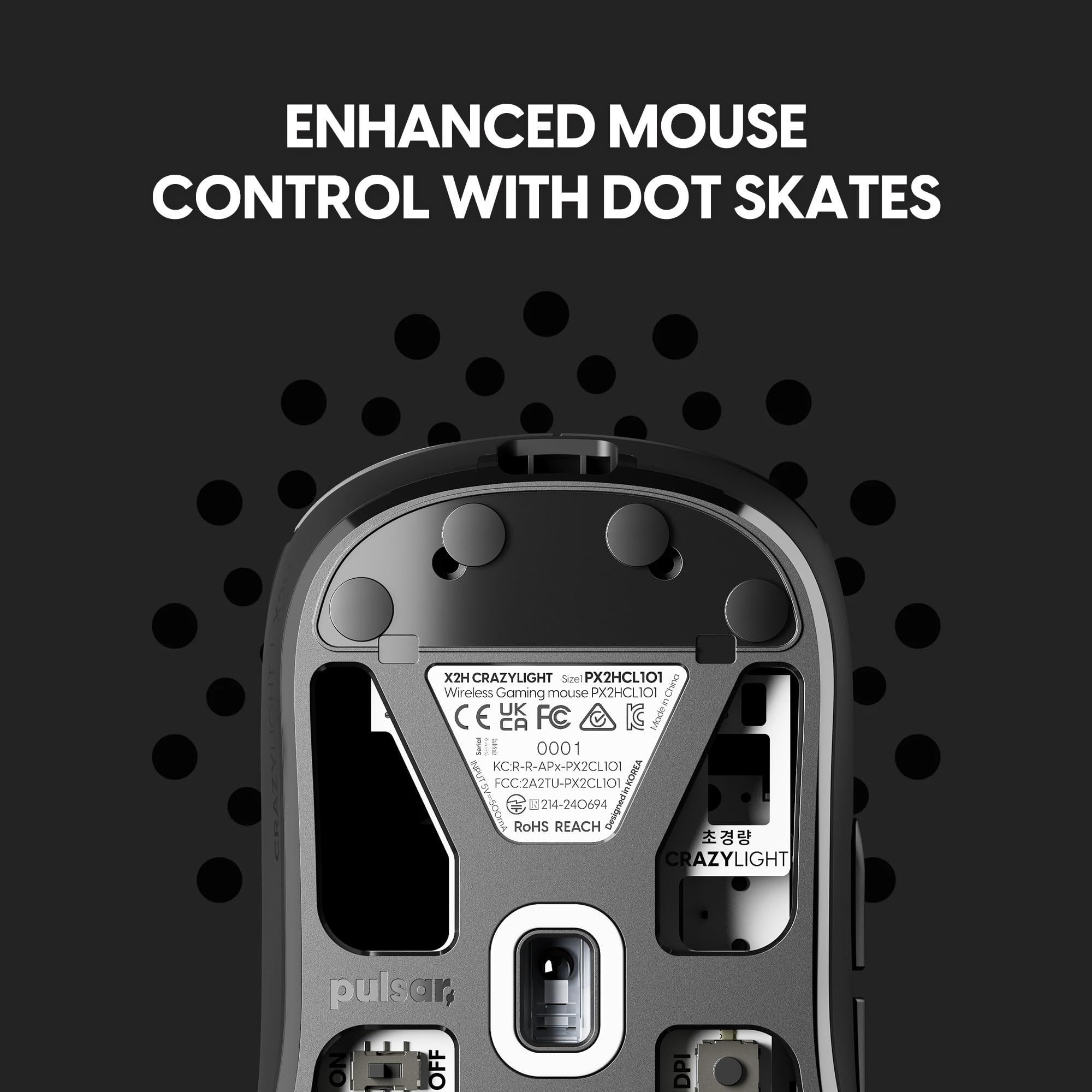 Pulsar X2N Crazylight Wireless Gaming Mouse Black