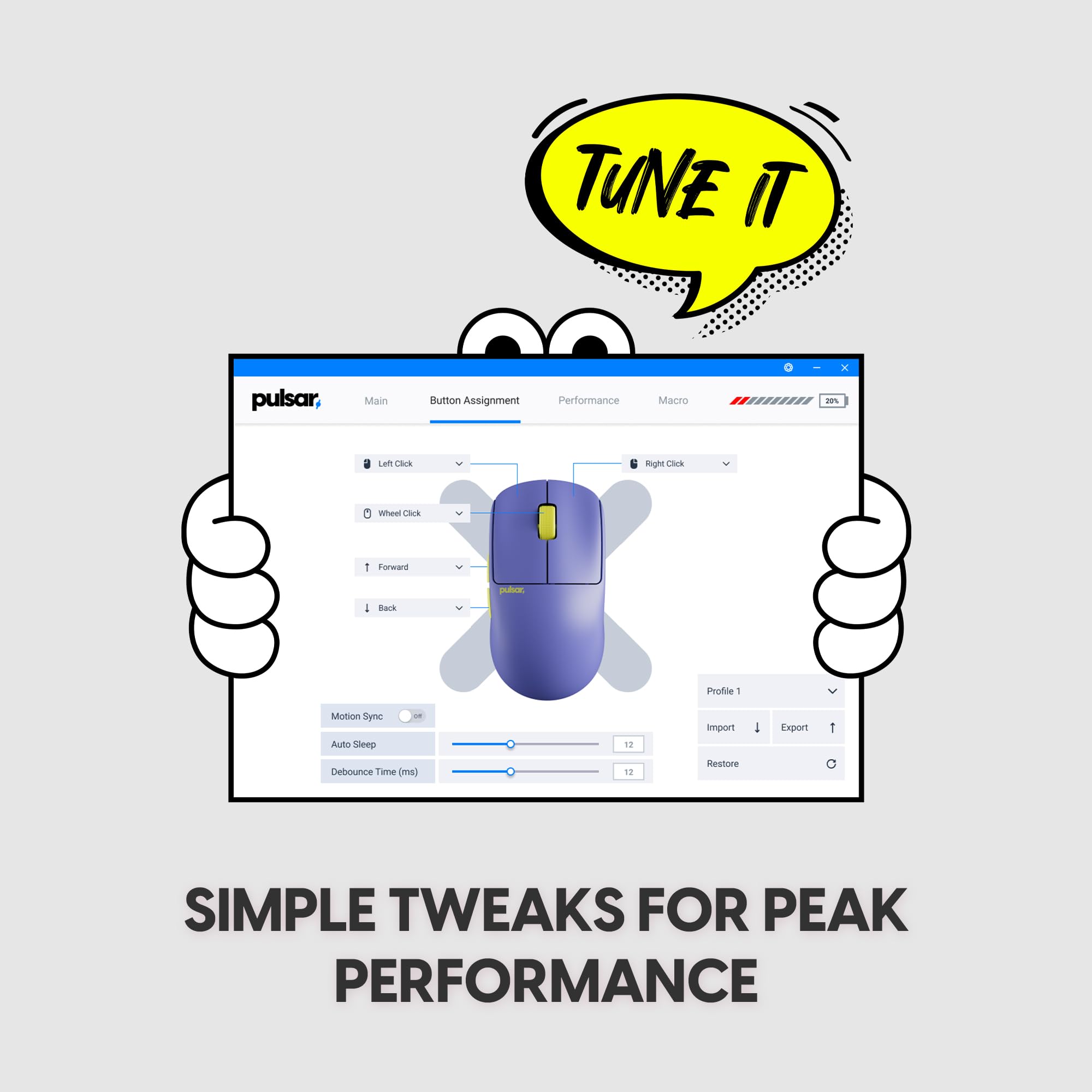 Pulsar X2N Crazylight Wireless Gaming Mouse Black