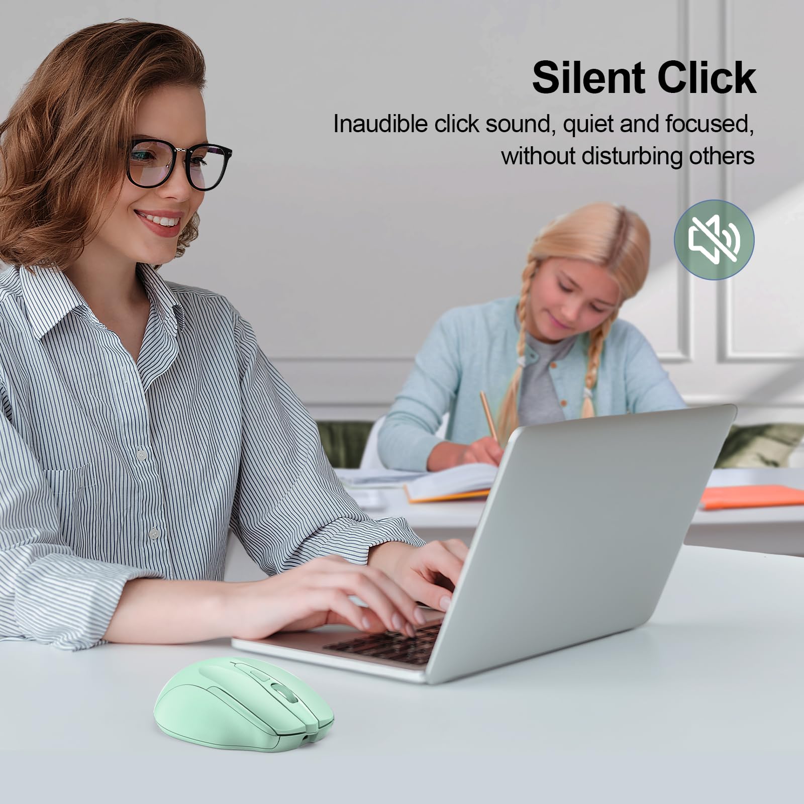 TECKNET Wireless Bluetooth Mouse Green