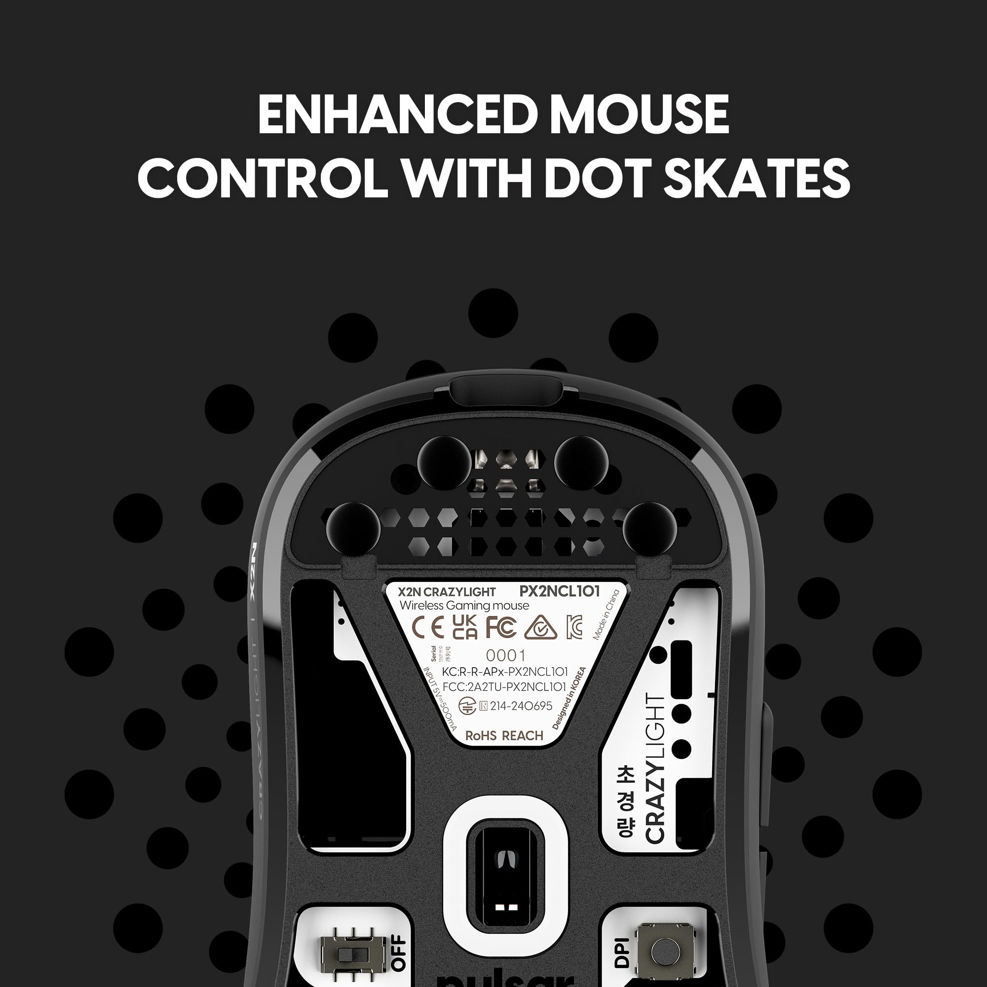 Pulsar X2N Crazylight Wireless Gaming Mouse Black