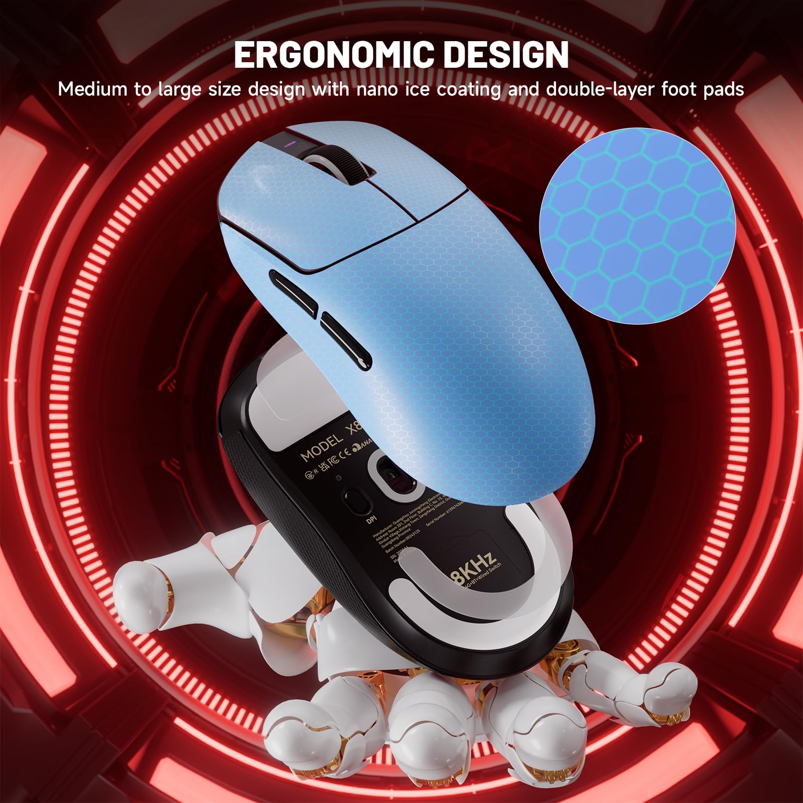 ATTACK SHARK X8 Ultimate Wireless Gaming Mouse